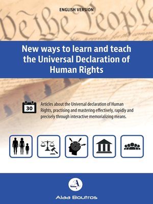 cover image of New Ways to Learn and Teach the Universal Declaration of Human Rights